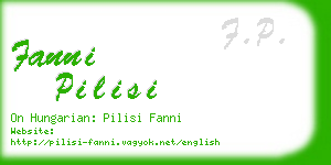 fanni pilisi business card